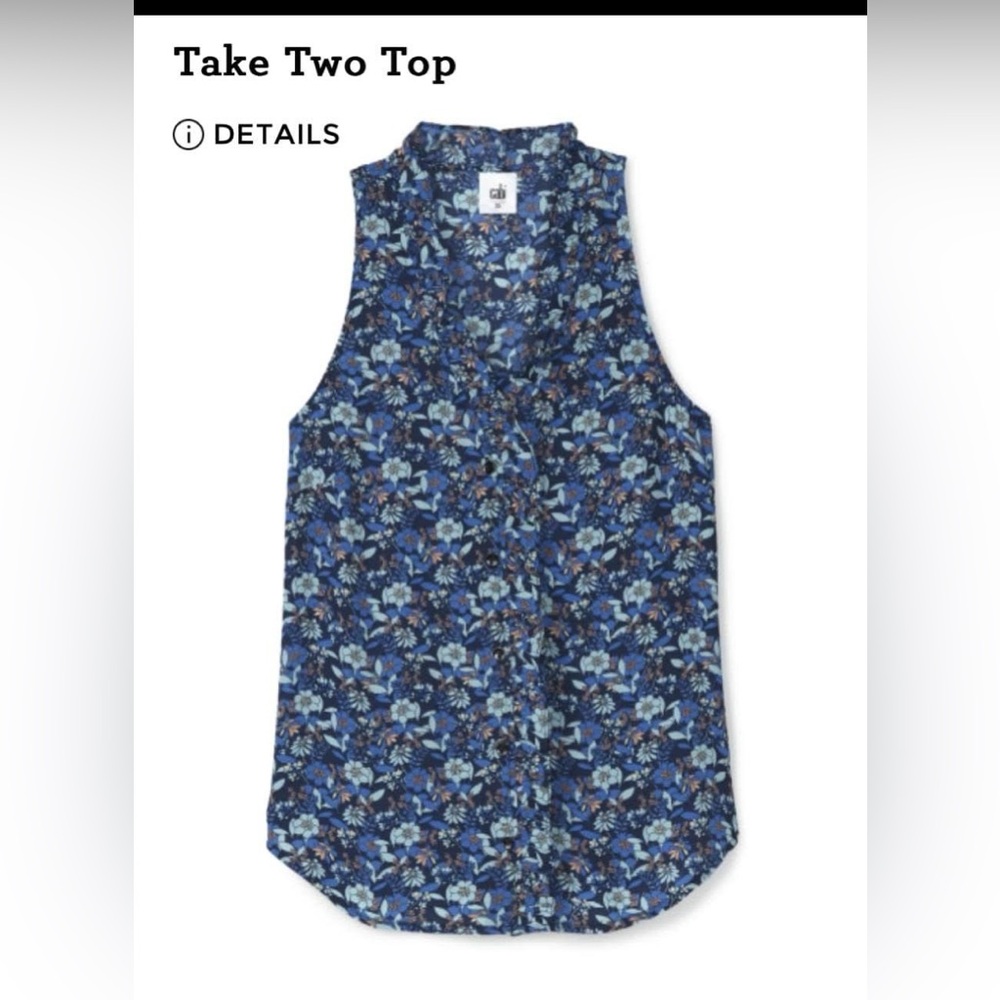 Women's Blue Floral Top